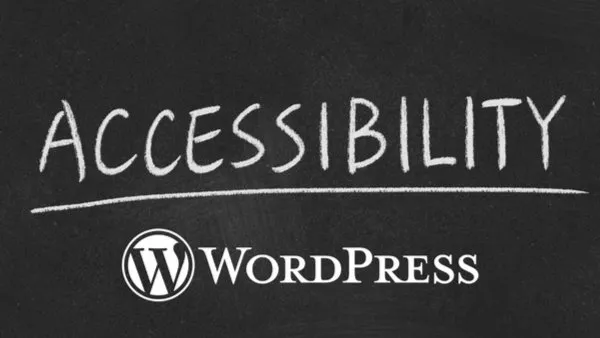 Accessibility WordPress on chalkboard
